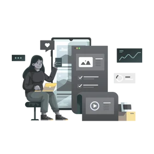 social media manager and marketer